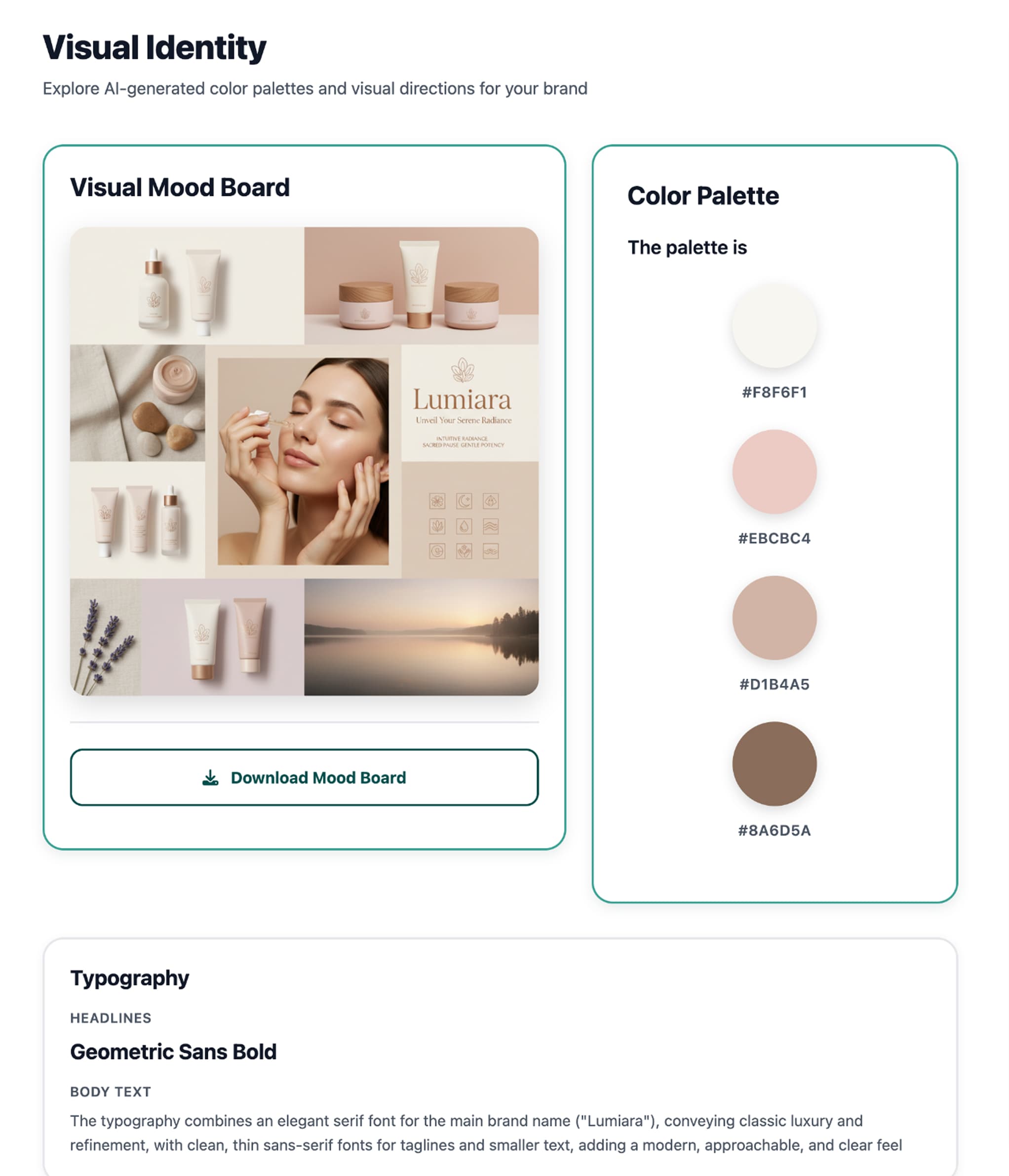 brandForja platform interface